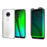 Kit Capa Case Para Moto G7 G7 Plus + Pelicula Privacidade