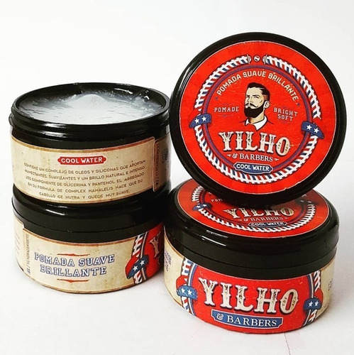 Cera Pasta Pomada Yilho Brillante Para Barba Y Pelo X100g