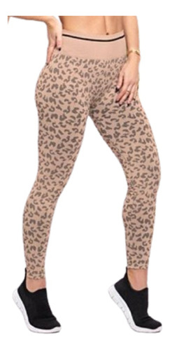 Calza Chupin Leopardo Jc, Sin Costura. Art 10195.