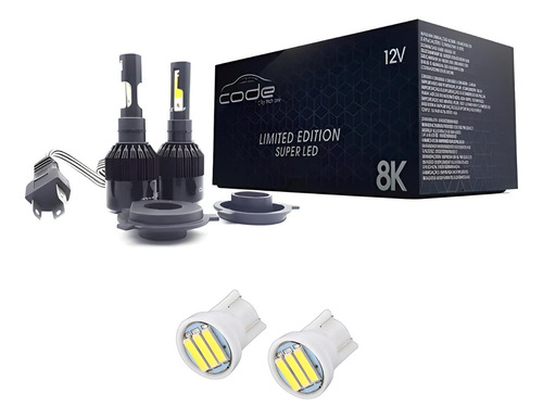 Kit Super Led Tech One Code 8000k H1 H3 H4 H7 H8 H11 Hb3 Hb4