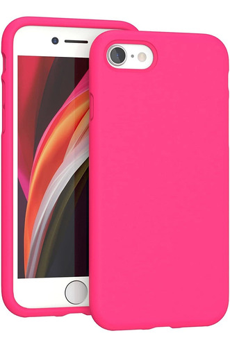 Funda Para iPhone 7/8/se 2020 - Rosa De Silicona