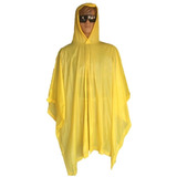 Poncho Lluvia Agua Pvc 100% Impermeable Amarillo Azul-fran