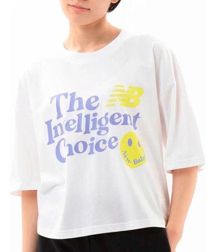 Camiseta New Balance Essentials Endless Dayz Mujer-blanco