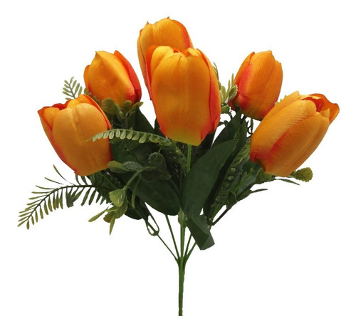 1 Buquê De Flor Artificial Tulipa Para Decoraçao Linda 