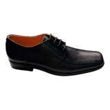 Zapato Elegante Para Hombre 100% Cuero Color Negro