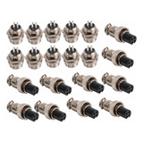 Conector De 2/3/4/5/6 Pines Macho, Hembra De 12mm, 10 Piezas