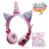 Auriculares De Unicornio Diadema Ajustable Conector De 3,5mm