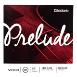 Encordado Para Violín 4/4 Prelude Daddario J8104/4m Cuo