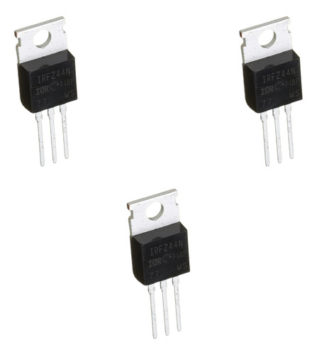 X3 Transistor Mosfet Irfz44n 49a 55v Irfz44 Ir Arduino Hobb
