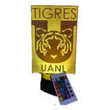 Tigres Uanl-lámpara Led Rgb Acrílico 3d