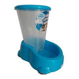 Bebedero Dispensador Agua Perro 3lt Azul Automático Moderna