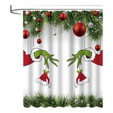 . Cortinas De Baño Navideñas Grinch Para Decoración Del