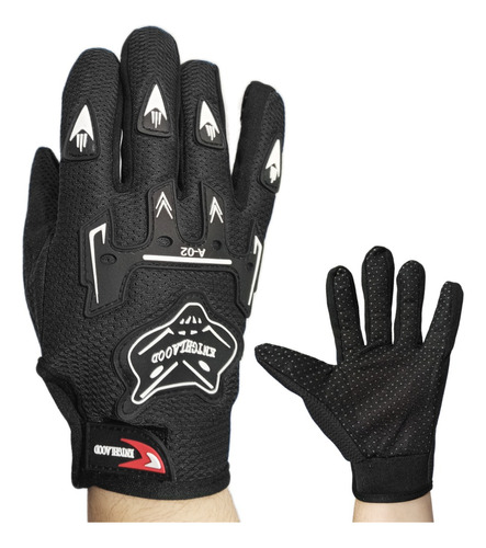 Guantes Cross Enduro Moto Bici Mtb Antideslizante Negro