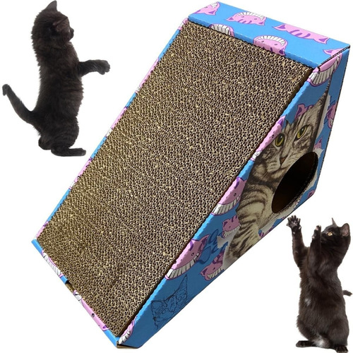 Brinquedo Estimulador Arranhador Para Gato C/ Catnip Papelão