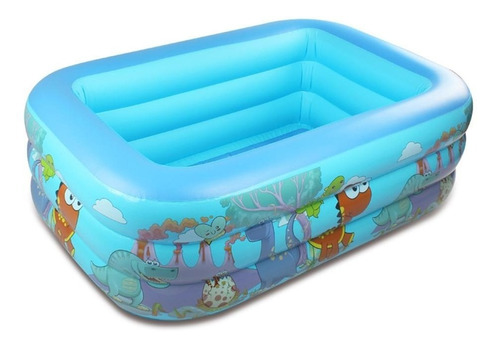 Piscina Inflable Rectangular Dinosaurio Juguete Niño Mediana