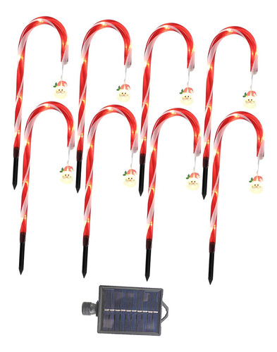 Luces Solares De Bastón De , Lámparas Led Navideñas Con