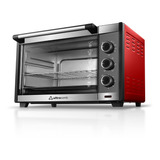 Horno De Mesa Eléctrico Ultracomb 45 Lts Rojo Uc-45cn