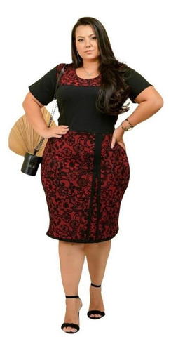 Vestidos Roupas Evangélicas Midi Tubinho Festas Plus Size 