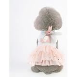 Falda Blanca Con Diseño De Conejo Obediente Para Primavera Y
