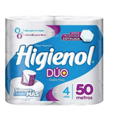 Papel Higiénico Higienol Duo 50 M X 4 Rollos