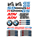 Gs 14-20 Sticker Set/juego De Calcomanias Motocicleta Bmw  