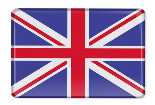 Emblema Adesivo Resinado Bandeira Inglaterra Band2 Cor Bandeira Britanica Reino Unido