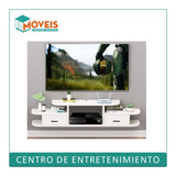 Centro De Entretenimiento Flotante 3 Niveles_blanco Mate