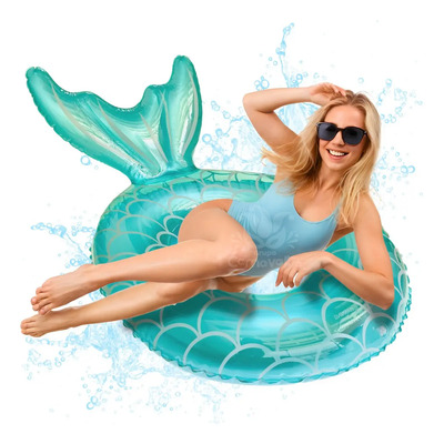 Inflable Cola Sirena Verde Aqua Flotador Alberca Salvavidas | Meses sin interés