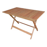 Mesa  Plegable De Madera Eucaliptus 1.20x70 Ecomadera  Envio