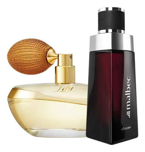 Kit 2 Perfumes Tradicional Lily E Malbec 100ml 