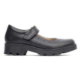 Zapato Escolar Niña Piel Negro Velcro Dogi 2830 22-25½ Gnv®