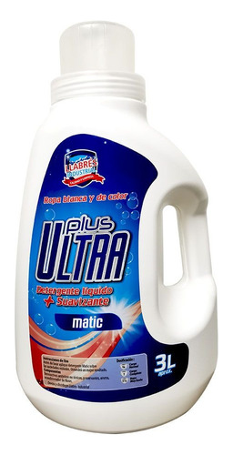 Detergente Con Suavizante Plus Ultra Llabres 3 L.