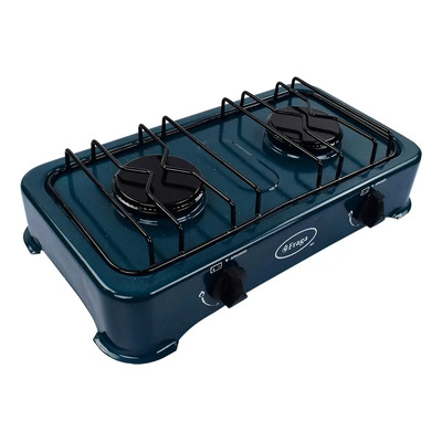 Parrilla A Gas De Mesa Fraga P802-09 2 Quemadores Verde | Envío gratis