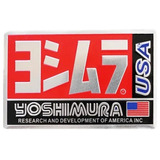 Sticker Yoshimura Usa Rojo 10x6.5 Cm. Aluminio