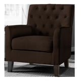 Muebles Sillon Lyra Suede Chocolate Sillones Sofa Salas