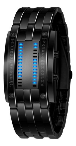 Reloj Binario Led Digital Skmei Matriz Creativo For Hombre