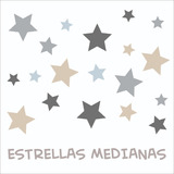 Vinilos Decorativos Pared Infantil Estrellas Mediana 50 Uni 