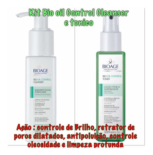 Loção Tonica Adstingente + Sabonete Purificante Bioage