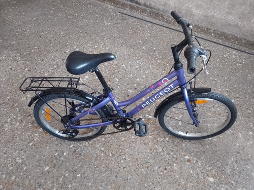 Bicicleta Peugeot Nena Rodado 20  Color Violeta 