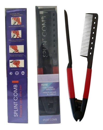 Pente Para Cabelo Auxiliar Chapinha Alisamento Splint Comb