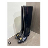 Botas Salvatore Ferragamo Originales 2 Mex Color Negro