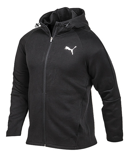  Campera Con Capucha Puma Evostripe Negra Solo Deportes