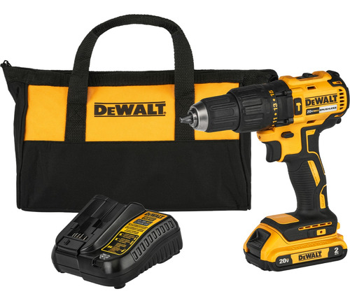 Taladro De Impacto Y Destornillador Dewalt Dcd7781d1 De 20 V, Color Amarillo, Frecuencia 50/60 Hz, 110 V/220 V