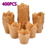 400pcs Forros De Cupcake Tulipa, Copos De Cozimento, Invóluc