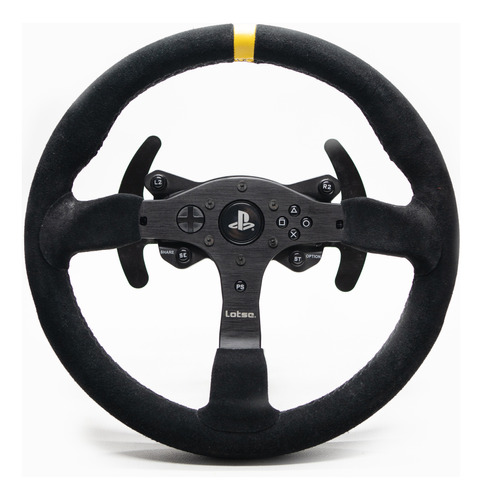 Volante Lotse  Simulador Thrustmaster T330 Couro Amarelo 