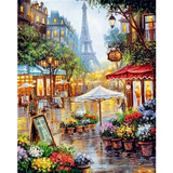 Pintura Por Números Ciudad Paris Eiffel Pinta Tu Cuadro M2