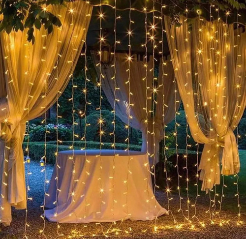 Serie De Cortinas Con Luz Led Para Bodas Y Fiestas De Navida