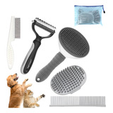 Kit De Aseo Para Perros Cepillos Y Peine Incluidos