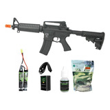 Rifle Airsoft Aeg M4 Asr105 Full Metal Blowback 6,0+ Kit Pro