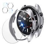 Funda Galaxy Watch 3 45mm X2(u) + 2 Protectores Silver